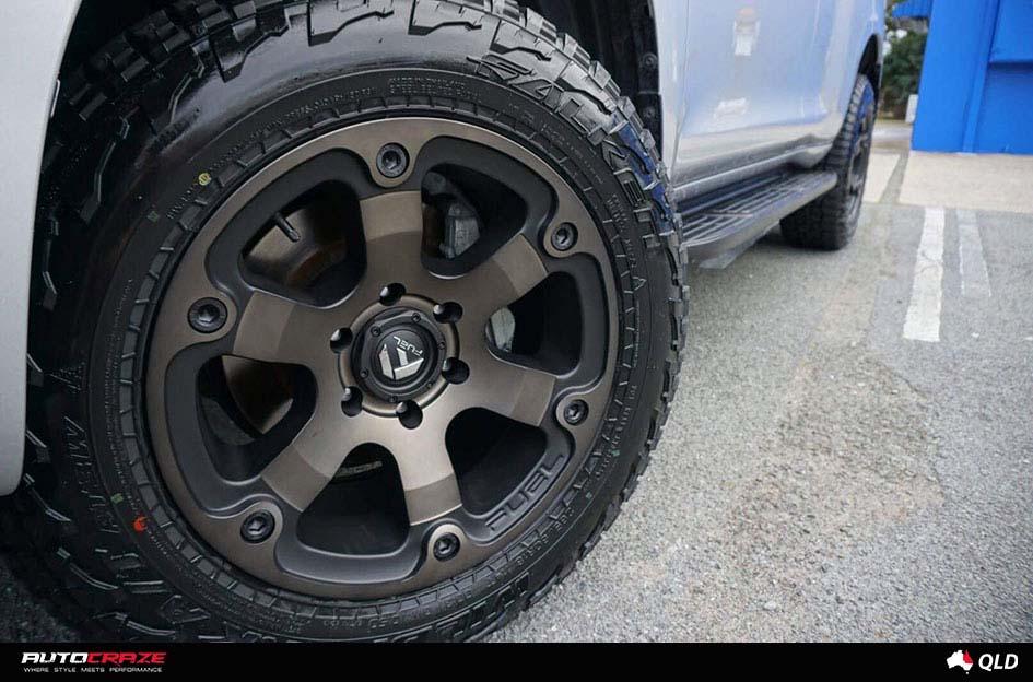 TOYOTA LANDCRUSIER BEAST BLACK   MACHINED WITH DARK TINT